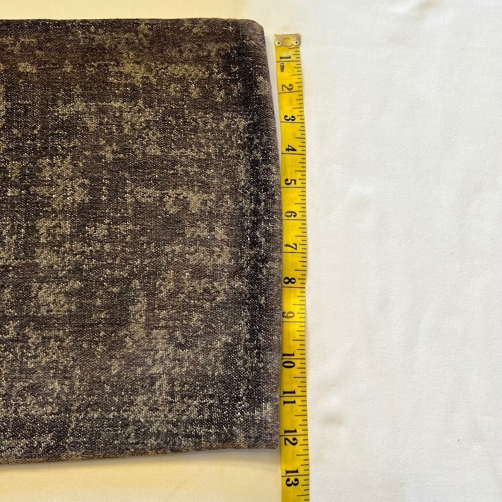 *FIRM PRICE* RESTORATION HARDWARE BROWN ITALIAN MOTTLED CHENILLE LUMBAR PILLOW - Picture 4 of 11